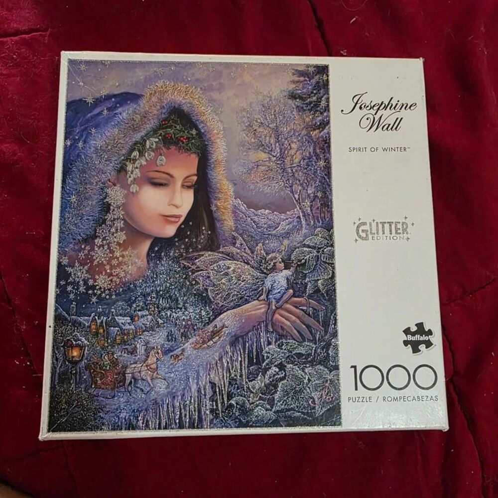 Josephine Wall Spirit of Winter Glitter Edition 1000 Piece Puzzle by Buffalo